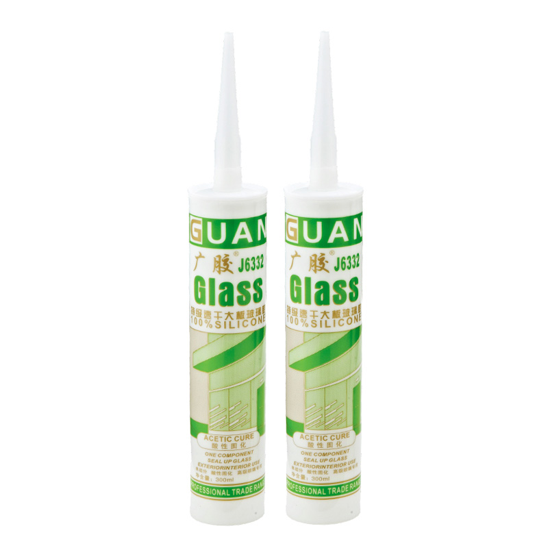Guangjiao J6332 Premium snabbhärdande glassilikontätningsmedel för stora paneler